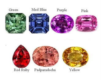 Sapphires multi colors beauty